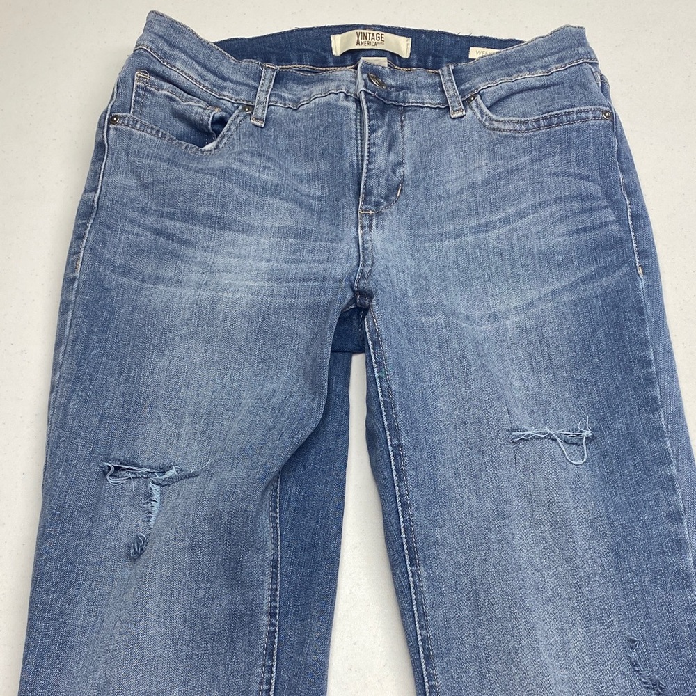Vintage Light Blue Women's Straight Leg Jeans